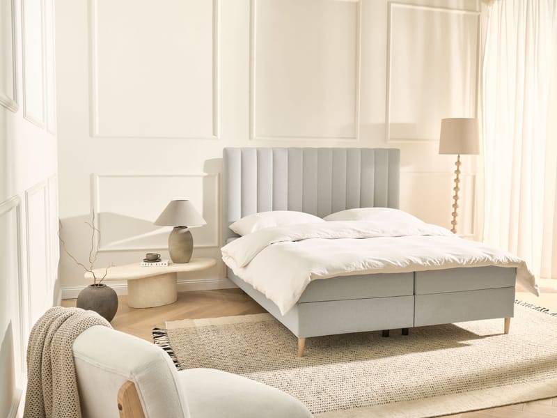 Kontinentalseng Officer 160x200 cm - Off-white - Møbler - Senger - Kontinentalsenger
