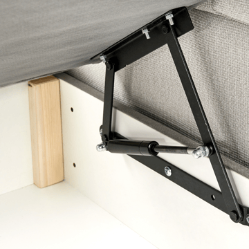 Kontinentalseng Officer 160x200 cm - Off-white - Møbler - Senger - Kontinentalsenger