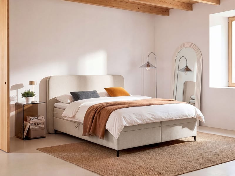 Kontinentalseng Regent 160x200 cm - Taupe - Møbler - Senger - Kontinentalsenger