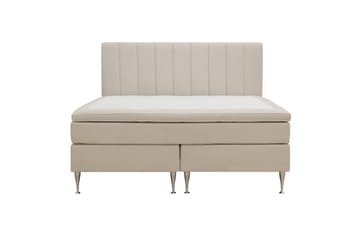 Kontinentalseng Romance High 160x200 cm - Lys beige - Møbler - Senger - Kontinentalsenger