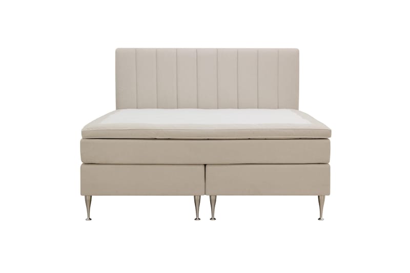Kontinentalseng Romance High 160x200 cm - Lys beige - Møbler - Senger - Kontinentalsenger