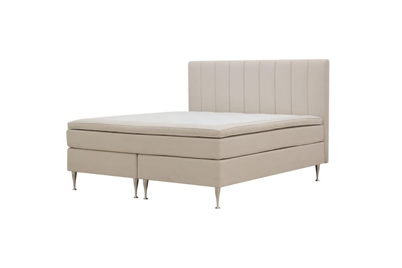 Kontinentalseng Romance High 160x200 cm - Lys beige - Møbler - Senger - Kontinentalsenger