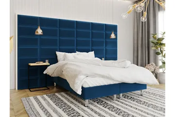 Adeliza kontinentalseng 160x200 cm - Blå - Møbler - Senger - Kontinentalsenger