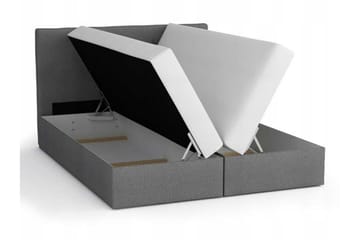 Alvito Kontinentalseng 140x200 cm med Sengegavl - Svart - Møbler - Senger - Kontinentalsenger