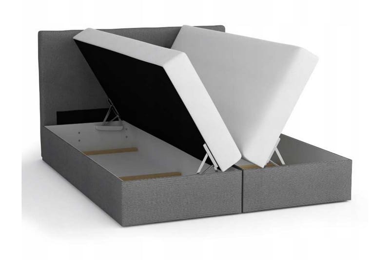 Alvito Kontinentalseng 140x200 cm med Sengegavl - Svart - Møbler - Senger - Kontinentalsenger