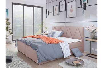 Alvito Kontinentalseng 180x200 cm med Sengegavl - Rosa - Møbler - Senger - Kontinentalsenger