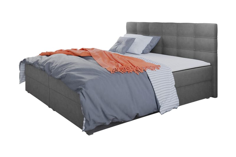 Alvito Kontinentalseng 180x200 cm med Sengegavl, Rosa