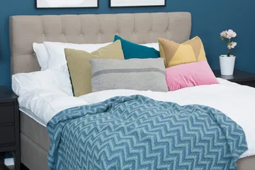 Bed Deluxe Komplett Sengepakke 180x200 Beige - Møbler - Senger - Kontinentalsenger