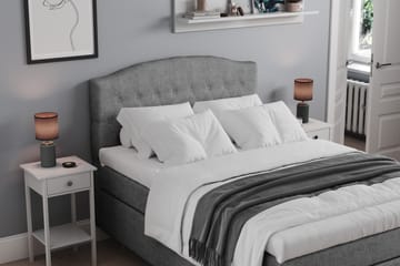 Belda Kontinentalseng 120x200 Fast - Grå - Møbler - Senger - Kontinentalsenger