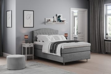 Belda Kontinentalseng 120x200 Fast - Grå - Møbler - Senger - Kontinentalsenger