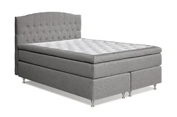 Belda Kontinentalseng 160x200 Fast/Medium - Grå - Møbler - Senger - Kontinentalsenger