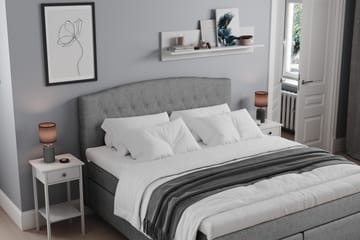 Belda Kontinentalseng 160x200 Medium - Grå - Møbler - Senger - Kontinentalsenger