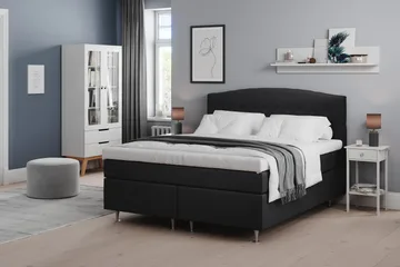 Belda Sengepakke 160x200 Fast/Medium - Svart - Møbler - Senger - Kontinentalsenger