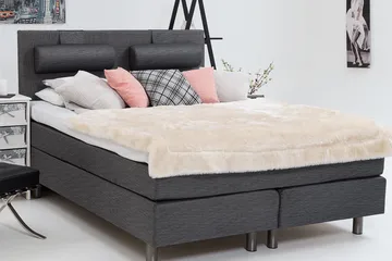 Belinda Kontinentalseng 180x200 - Grå - Møbler - Senger - Kontinentalsenger