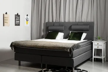 Belinda Kontinentalseng 180x200 - Grå - Møbler - Senger - Kontinentalsenger