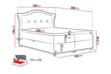 Boisdale Kontinentalseng 120x200 cm - Møbler - Senger - Kontinentalsenger