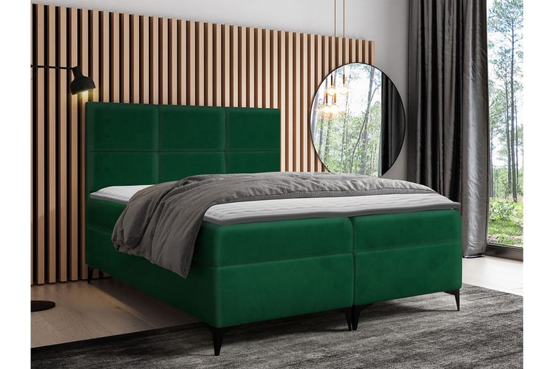 Boksta Kontinentalseng 160x200 cm - Grønn - Møbler - Senger - Kontinentalsenger