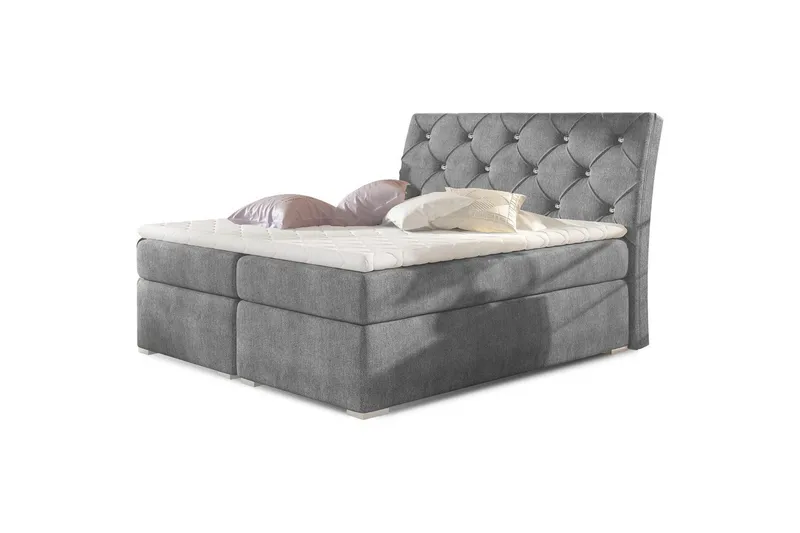 Box Spring Eltap Balvin, 160x200 cm, Omega 13, Mørk Grå