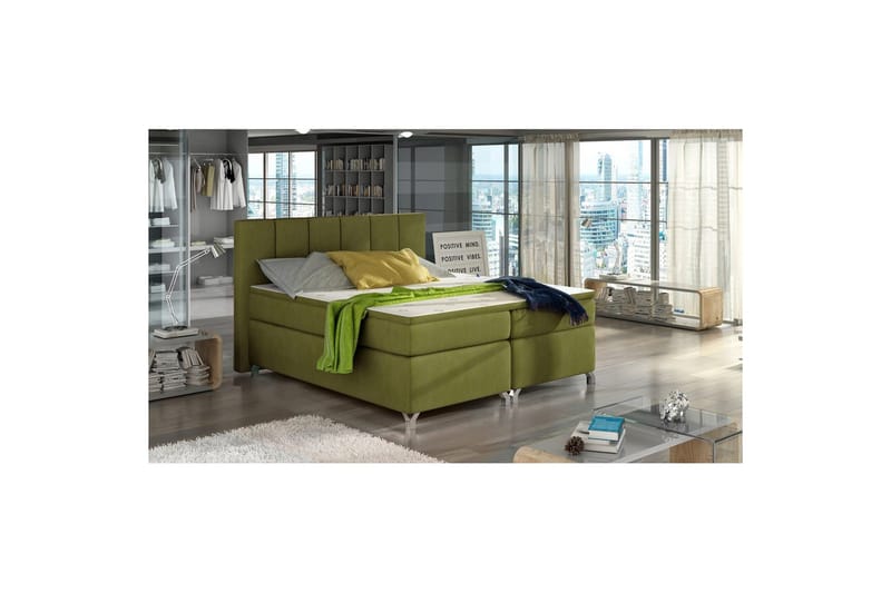 Box Spring Eltap Basilio, Rivera 36, Grønn, 160x200 cm