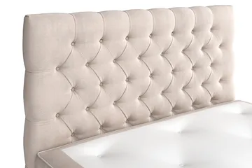 Celine Kontinentalseng 120x200 cm - Beige/Fløyel - Møbler - Senger - Kontinentalsenger