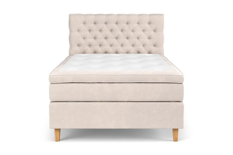 Celine Kontinentalseng 120x200 cm - Beige/Fløyel - Møbler - Senger - Kontinentalsenger