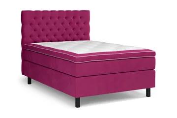 Celine Kontinentalseng 120x200 cm - Rosa/Fløyel - Møbler - Senger - Kontinentalsenger