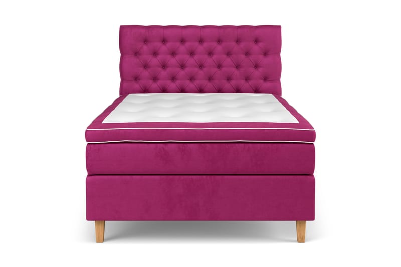 Celine Kontinentalseng 120x200 cm - Rosa/Fløyel - Møbler - Senger - Kontinentalsenger