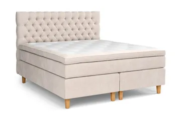 Celine Kontinentalseng 180x200 cm - Beige/Fløyel - Møbler - Senger - Kontinentalsenger