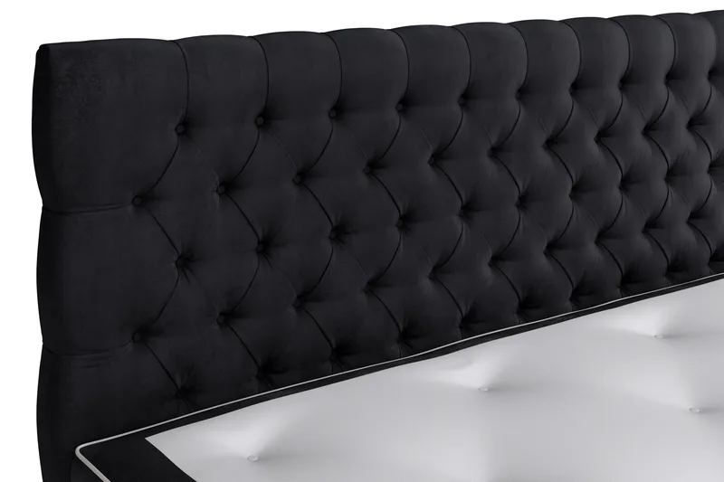 Celine Kontinentalseng 180x200 cm - Svart/Fløyel - Møbler - Senger - Kontinentalsenger