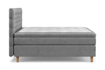 Celine Sengepakke 140x200 cm - Grå/Fløyel - Møbler - Senger - Kontinentalsenger