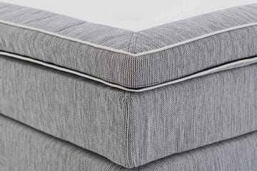 Charleston 120 Kontinentalseng Lysegrå - Lysegrå - Møbler - Senger - Enkeltsenger