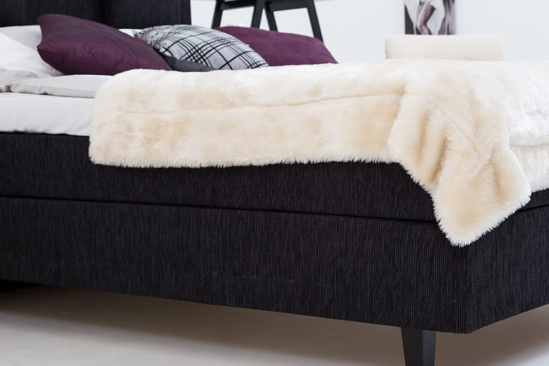 Charleston 120 Kontinentalseng Svart - Møbler - Senger - Enkeltsenger