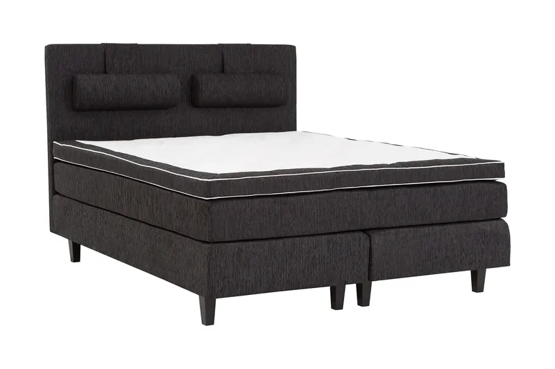 Charleston 180 Kontinentalseng Svart - Møbler - Senger - Kontinentalsenger