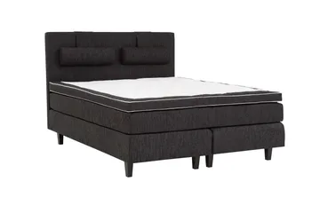 Charleston 180 Kontinentalseng Svart - Møbler - Senger - Kontinentalsenger