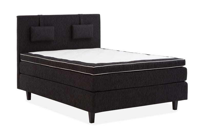 Charleston Kontinentalseng 120x200 Svart - Møbler - Senger - Enkeltsenger