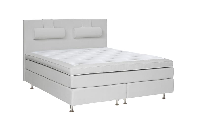 Charleston Kontinentalseng 160x200 Malaga, Lysegrå