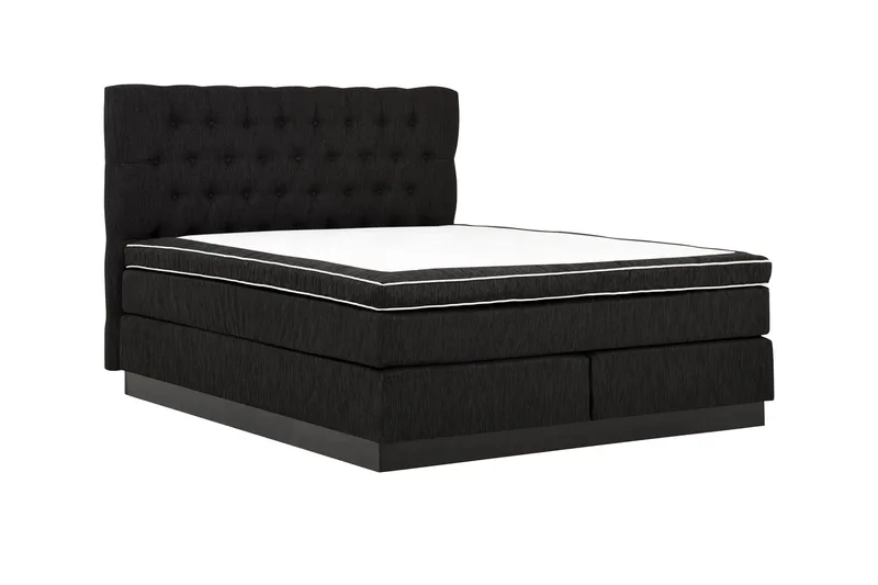 Charleston Kontinentalseng 180x200 - Svart - Møbler - Senger - Kontinentalsenger