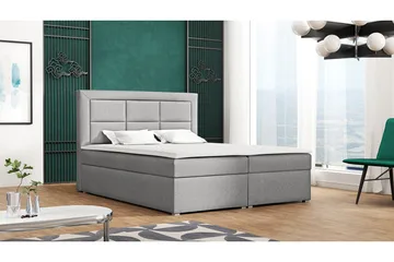Clasic Box Kontinentalseng 180x215 cm - Grå - Møbler - Senger - Kontinentalsenger