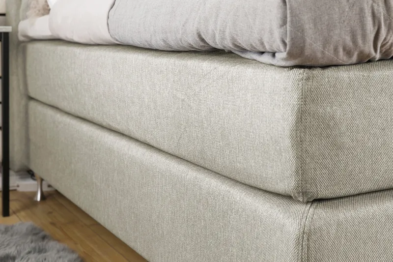 Cloud Komplett Sengepakke 140x200 - Sider Beige/Hvit - Møbler - Senger - Kontinentalsenger