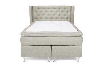 Cloud Komplett Sengepakke 140x200 - Sider Beige/Hvit - Møbler - Senger - Kontinentalsenger