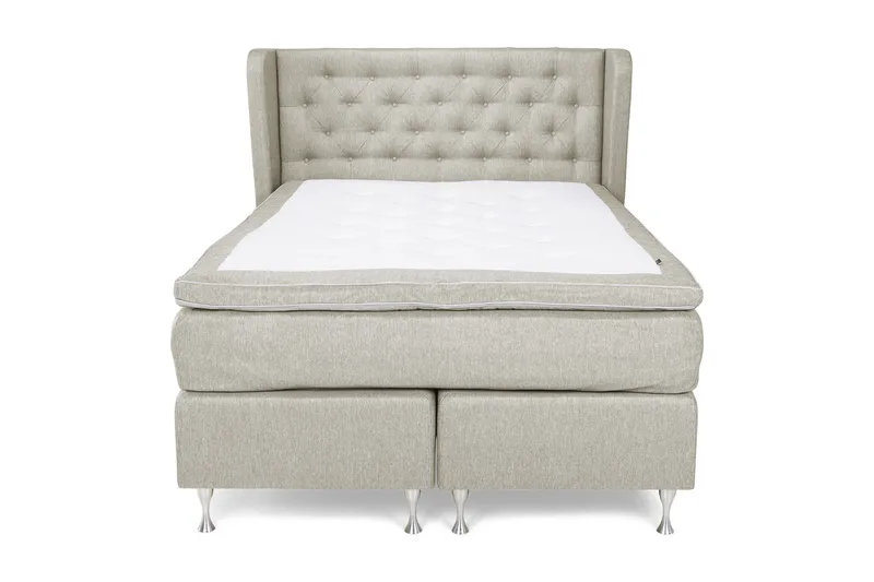 Cloud Komplett Sengepakke 140x200, Sider Beige/Hvit