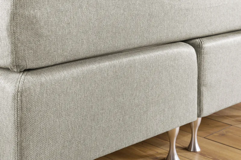 Cloud Komplett Sengepakke 140x200 - Sider Beige/Hvit - Møbler - Senger - Kontinentalsenger