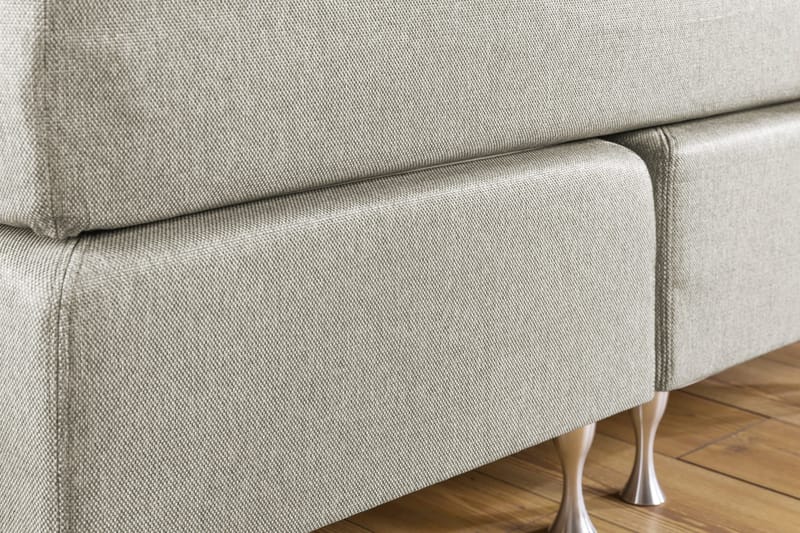 Cloud Komplett Sengepakke 140x200 - Sider Beige/Hvit - Møbler - Senger - Kontinentalsenger