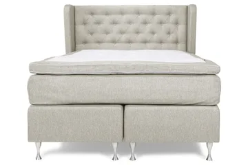 Cloud Komplett Sengepakke 140x200 - Sider Beige/Hvit - Møbler - Senger - Kontinentalsenger