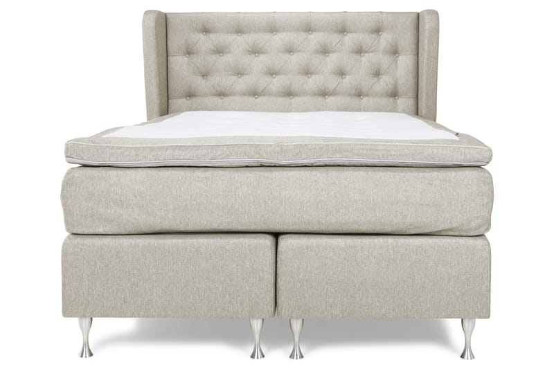 Cloud Komplett Sengepakke 140x200 - Sider Beige/Hvit - Møbler - Senger - Kontinentalsenger