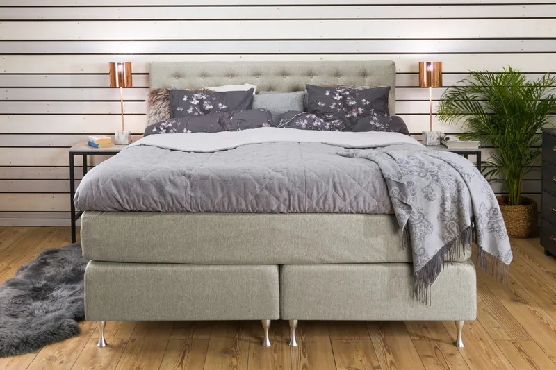 Cloud Komplett Sengepakke 160x200 - Beige - Møbler - Senger - Kontinentalsenger