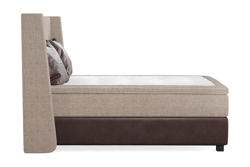 Cuba Kontinentalseng 140x200 - (+Flere valg) Beige/Brun - Møbler - Senger - Kontinentalsenger