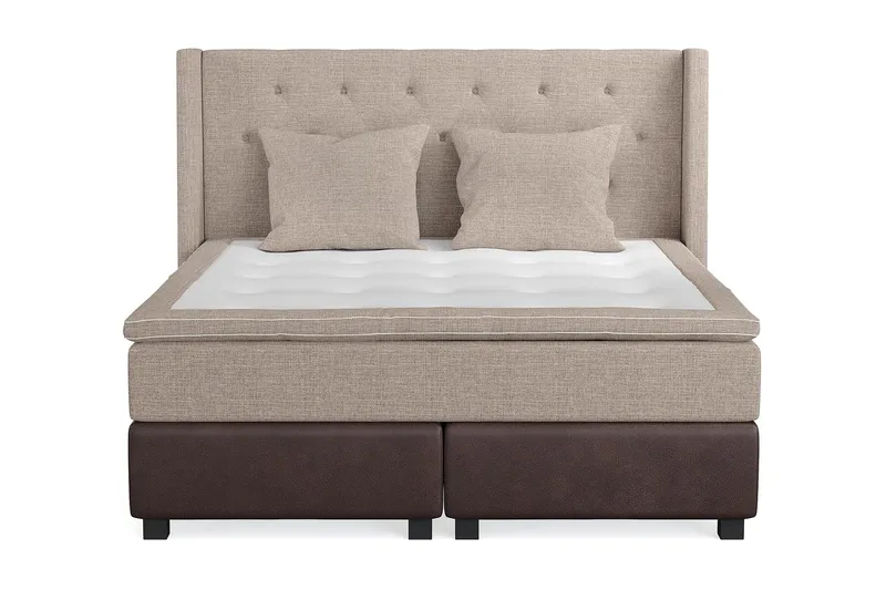 Cuba Kontinentalseng 180x200 - (+Flere valg) Beige/Brun - Møbler - Senger - Kontinentalsenger