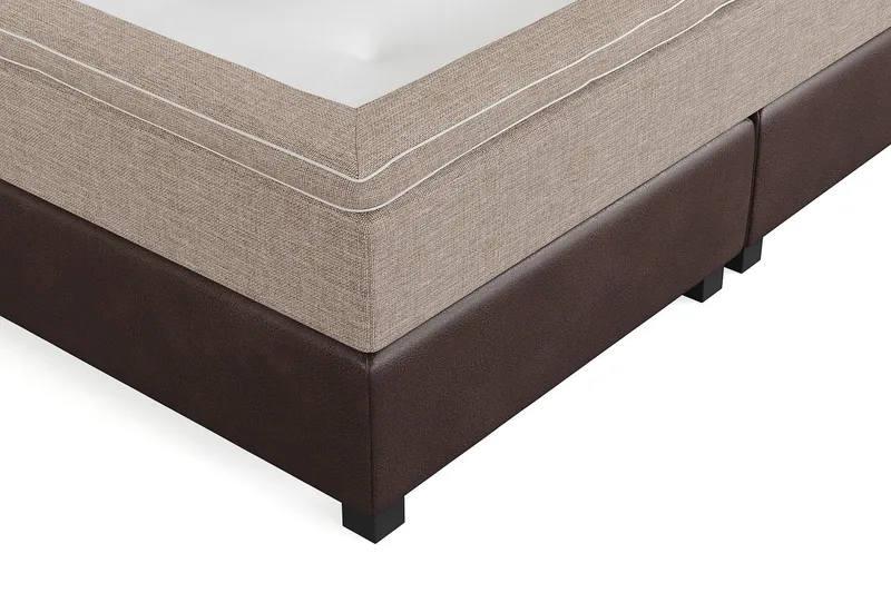 Cuba Kontinentalseng 210x210 - (+Flere valg) Beige/Brun - Møbler - Senger - Kontinentalsenger