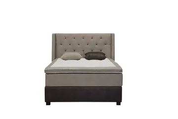 Cuba Sengepakke 120x200 med To Beige Puter - (+Flere valg) Beige/Brun - Møbler - Senger - Kontinentalsenger